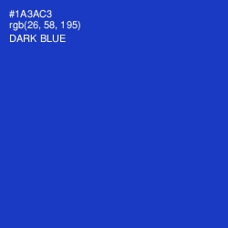 #1A3AC3 - Dark Blue Color Image