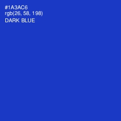 #1A3AC6 - Dark Blue Color Image