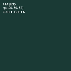 #1A3B35 - Gable Green Color Image