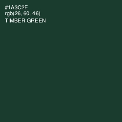 #1A3C2E - Timber Green Color Image