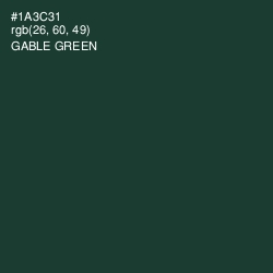 #1A3C31 - Gable Green Color Image