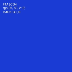 #1A3CD4 - Dark Blue Color Image