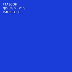 #1A3CD8 - Dark Blue Color Image