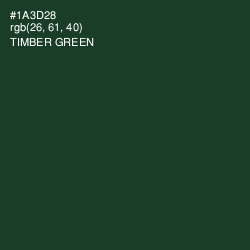 #1A3D28 - Timber Green Color Image