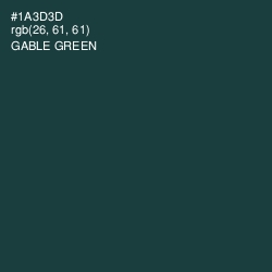 #1A3D3D - Gable Green Color Image