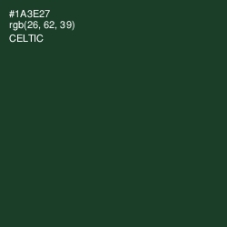 #1A3E27 - Celtic Color Image