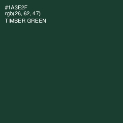 #1A3E2F - Timber Green Color Image