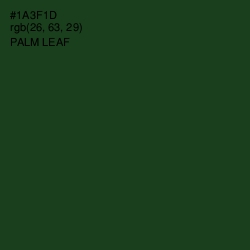 #1A3F1D - Palm Leaf Color Image