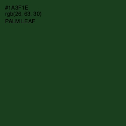 #1A3F1E - Palm Leaf Color Image