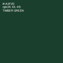 #1A3F2D - Timber Green Color Image