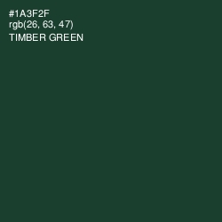 #1A3F2F - Timber Green Color Image