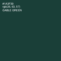 #1A3F39 - Gable Green Color Image