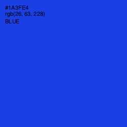 #1A3FE4 - Blue Color Image