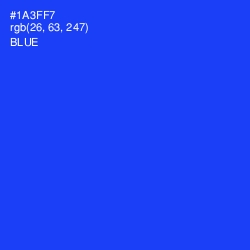 #1A3FF7 - Blue Color Image
