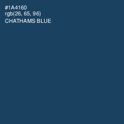 #1A4160 - Chathams Blue Color Image