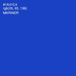 #1A41C4 - Mariner Color Image