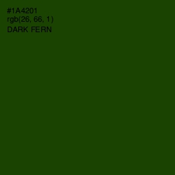 #1A4201 - Dark Fern Color Image