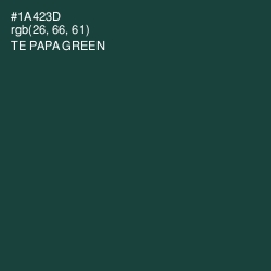 #1A423D - Te Papa Green Color Image