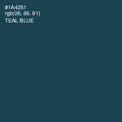 #1A4251 - Teal Blue Color Image