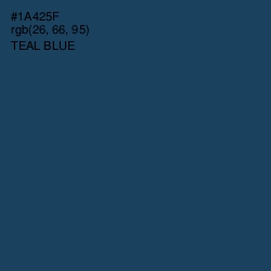 #1A425F - Teal Blue Color Image