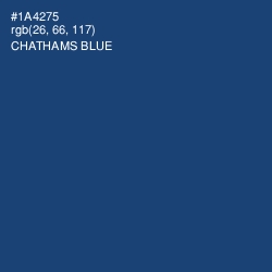 #1A4275 - Chathams Blue Color Image
