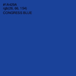 #1A429A - Congress Blue Color Image