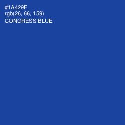 #1A429F - Congress Blue Color Image