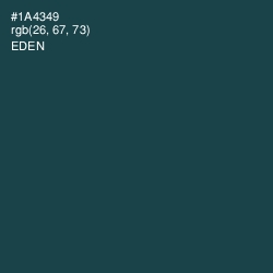 #1A4349 - Eden Color Image