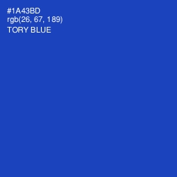 #1A43BD - Tory Blue Color Image