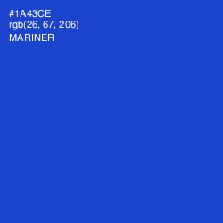 #1A43CE - Mariner Color Image