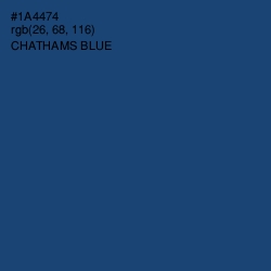 #1A4474 - Chathams Blue Color Image