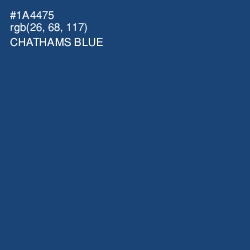 #1A4475 - Chathams Blue Color Image