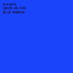 #1A44F9 - Blue Ribbon Color Image