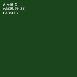 #1A451D - Parsley Color Image