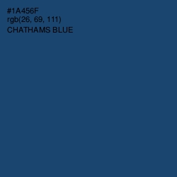 #1A456F - Chathams Blue Color Image