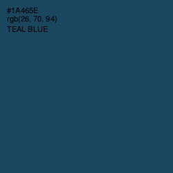 #1A465E - Teal Blue Color Image