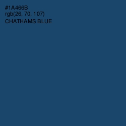 #1A466B - Chathams Blue Color Image