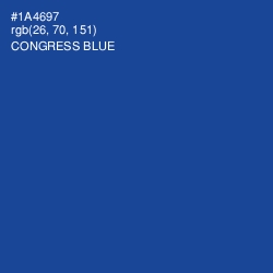 #1A4697 - Congress Blue Color Image