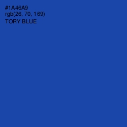 #1A46A9 - Tory Blue Color Image