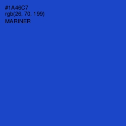 #1A46C7 - Mariner Color Image