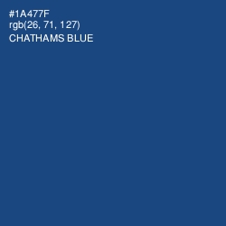 #1A477F - Chathams Blue Color Image