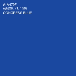#1A479F - Congress Blue Color Image