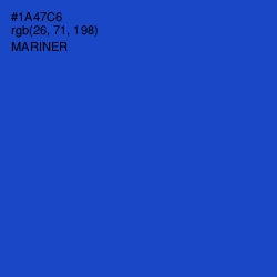 #1A47C6 - Mariner Color Image