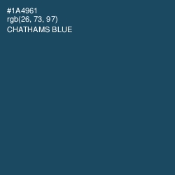 #1A4961 - Chathams Blue Color Image