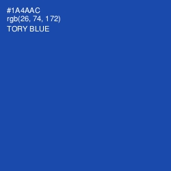 #1A4AAC - Tory Blue Color Image