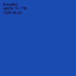 #1A4AB2 - Tory Blue Color Image