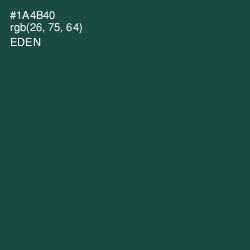 #1A4B40 - Eden Color Image