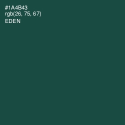 #1A4B43 - Eden Color Image