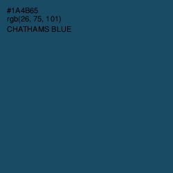 #1A4B65 - Chathams Blue Color Image