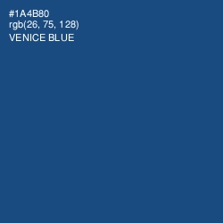 #1A4B80 - Venice Blue Color Image